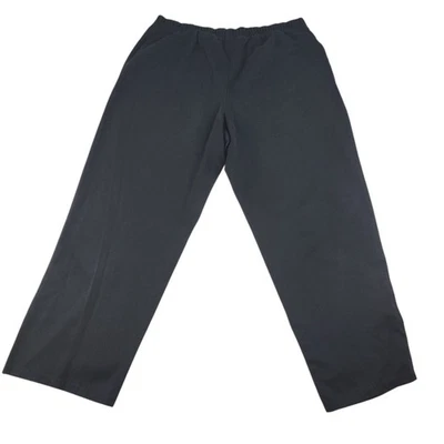 White Stag Pants Womens 12P Large Petite Black Elastic Waist Pull On Capris - Image 1 of 4