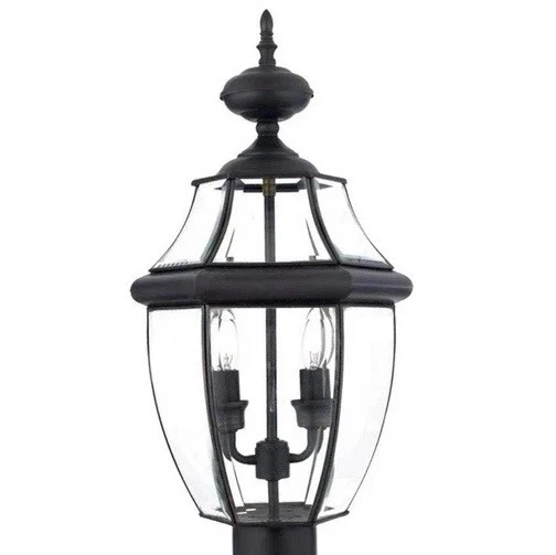 Quoizel NY9042AC Newbury 2 Light 21 Inch Aged Copper Outdoor Post Lantern