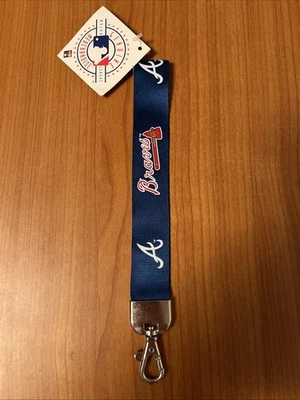 Atlanta Braves Keychain Lanyard Blue/Red/White Brand New With Tags - Image 1 of 4