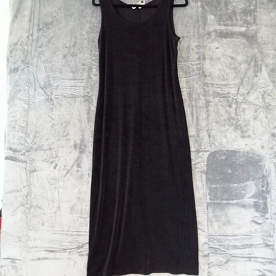 Ronni Nicole Dress Womens 10 Petite Black Maxi Sleeveless Velvet Tank Classic - Image 1 of 4