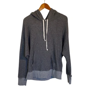 J.Crew Hoodie Women L Heather Gray Cotton Sweatshirt Loungewear Activewear - Picture 1 of 9