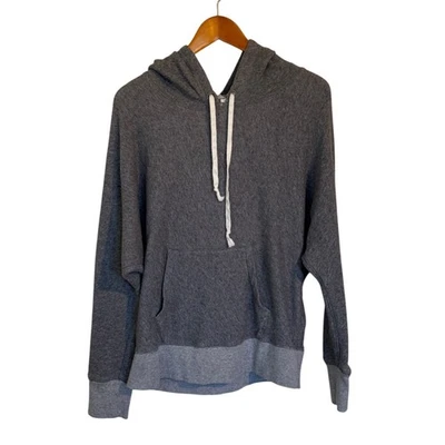 J.Crew Hoodie Women L Heather Gray Cotton Sweatshirt Loungewear Activewear - Image 1 of 4