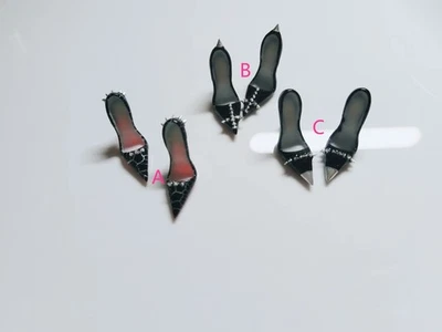 Миниатюрная кукла обувь подходит 1/6 масштаб моды Royalty ручной работы смолы туфли наряд - Изображение 1 из 4