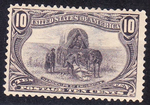 US Scott 290 old 10c Trans-Mississippi Expo M/H/OG thin spot CV $140 - Picture 1 of 2
