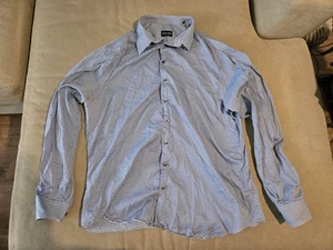 Giorgio Armani Shirt Mens 17 1/2 44 Button Up Italy Dress Shirt Formal - Picture 1 of 4