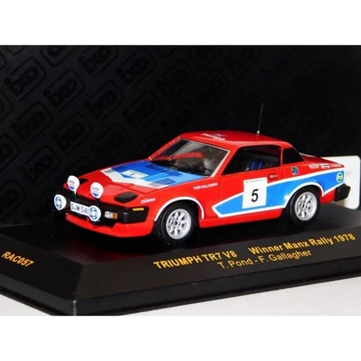 TRIUMPH TR7 V8 #5 POND / GALLAGHER WINNER MANX RALLY 1978 IXO RAC057 1/43 - Immagine 1 di 4