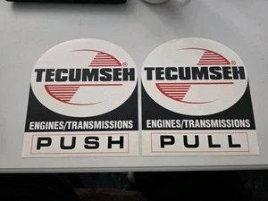 Kit de calcomanías Tecumseh 696196 puerta de concesionario empuje tirador genuino OEM NOS - Imagen 1 de 3