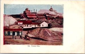 Colorado Postcard Victor CO Portland Mine Mining Horse Buggy Industrial 1910s - Picture 1 of 2