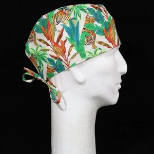 Colorful Tiger Theme Scrub Hat - Picture 1 of 1