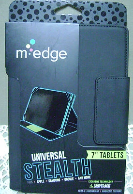 "Nueva funda universal sigilosa M-Edge para dispositivos tablet de 7"" negra 457"  Foto 1 de 4