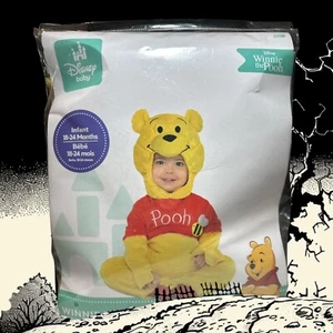 Disney Baby Winnie The Pooh Costume Size 18-24 Months - Jumpsuit & Headpiece NEW - Picture 1 of 4