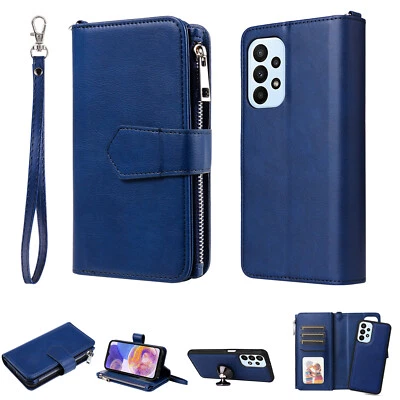 For Samsung Galaxy A23 /A53 Removable Magnetic Leather ID Card Purse Wallet Case - Image 1 of 4