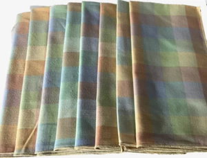 Pastel Buffalo Plaid ~ Napkins (Set of 8~Finished Edges ~ Spring - Easter Bunny - Picture 1 of 6