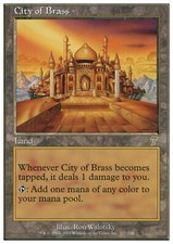 Magic the Gathering MTG City of Brass (327) Seventh Edition   LP