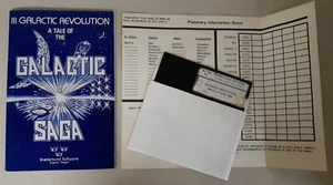 Galactic Revolution III SAGA by Broderbund for Apple II+,IIe,IIc,IIgs 1980 - Picture 1 of 1