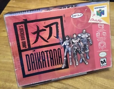 John Romero's DAIKATANA Nintendo 64 N64 Caja y Carrito Foto 1 de 4