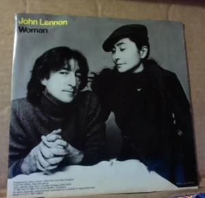 MINT- vinyl record The Beatles JOHN LENNON 1981 WOMAN 45 rpm & picture sleeve - Picture 1 of 8