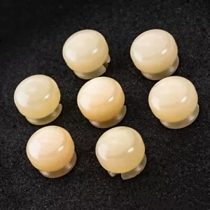 30x Guitar Slotted Unbleached Bone Bridge Pin String Peg Luthier Nut Saddle H00 - Picture 1 of 11