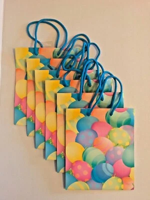Coloridas bolsas de regalo de huevos de Pascua - Juego de 6 bolsas Foto 1 de 2