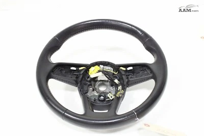 AUDI A3 8V 2015-2020 ANILLO COLUMNA DIRECCIÓN CONDUCTOR DELANTERO IZQUIERDO CUERO NEGRO OEM Foto 1 de 4