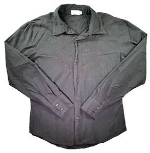 Pop Icon Clothing Embroidered Shirt Mens XL Black Floral Stitch Dance Streetwear - Picture 1 of 12