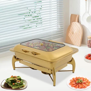 Chafing Dish Buffet Stove Buffet Stove Rectangular Catering Chafer Stove - Picture 1 of 15