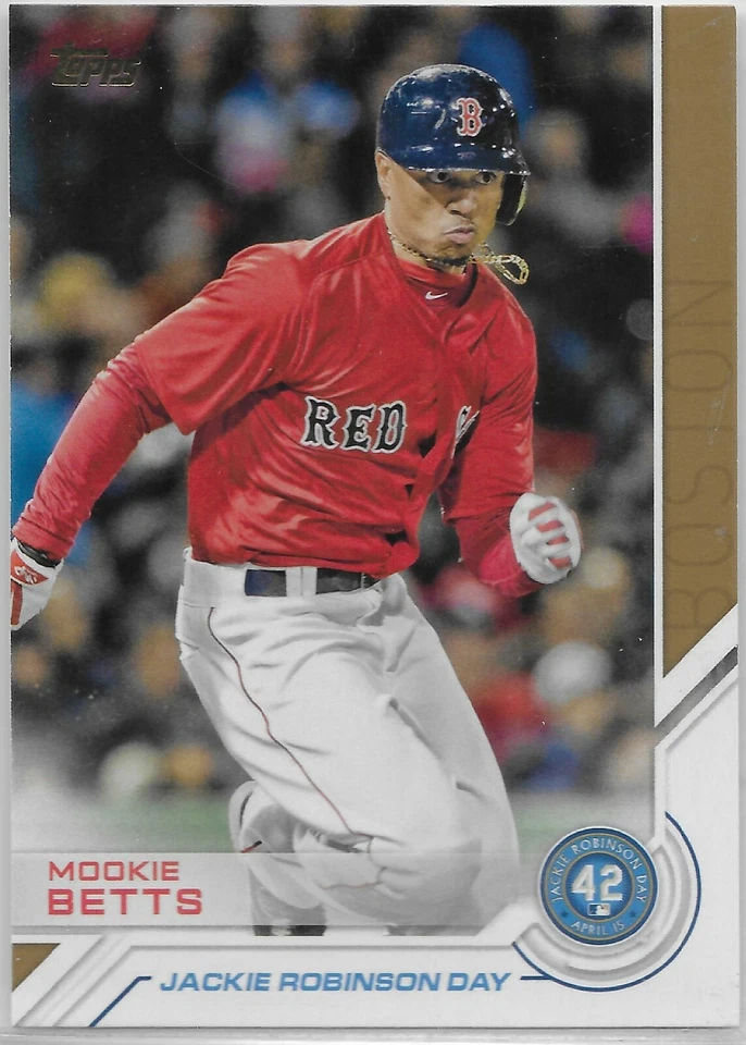 2017 Topps Jackie Robinson Day #JRD-3 Mookie Betts Boston Red Sox - Image 1 of 1