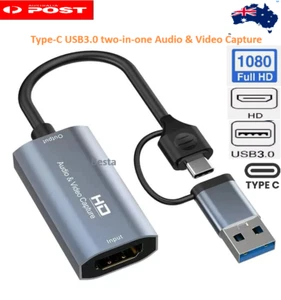 HDMI Video Capture Card Type-C USB3.0 two-in-one 4K HD Game Live Broadcast AU - Picture 1 of 5