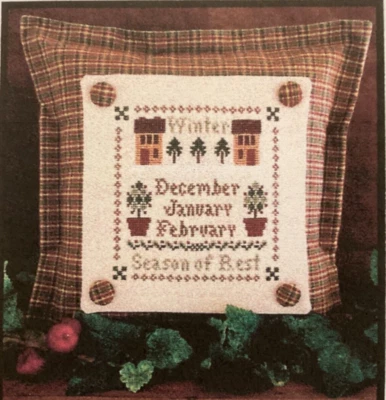 CHART PATTERN Winter Seasons of Rest Cross Stitch NEW Little House Needleworks - Image 1 of 4