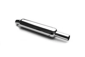 "AEW TE 201 EXHAUST MS, CHROME' FIT FOR ROYAL ENFIELD SUPER METEOR 650 - Picture 1 of 3