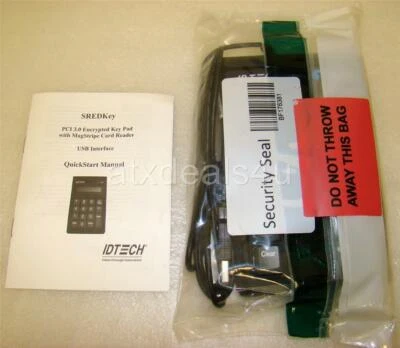 IDTECH IDSK-534833TEB-B2 PCI-E 3.0 USB Encrypted Key Pad W/MagStripe Card Reader - Image 1 of 2