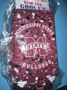 Mississippi State Bulldogs 12oz. SCHLANKER 2-SEITIGER DESIGN DOSENHALTER NEU Coozie - Bild 1 von 4