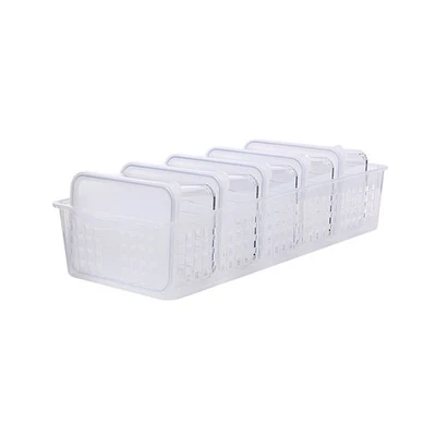 Silicook Refrigerator Food Storage Flat Containers(600ml x 5) with Tray BPA Free - Image 1 of 4
