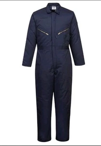 Portwest Insulated Coverall Padded Thermal Quilt-Lined Winter Boiler Suit S816 - Picture 1 of 14