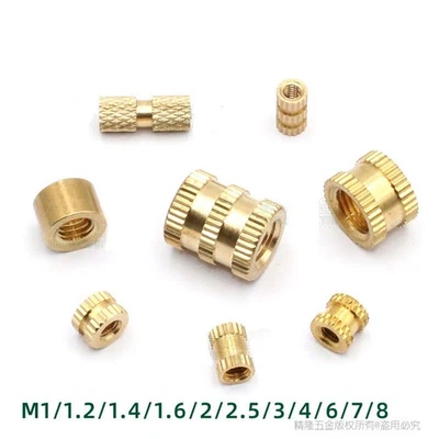 Einpressmutter M1/M1.2/M1.6/M2 - M6 Einschlagmutter Rändelmutter Gewindeeinsatz - Bild 1 von 4