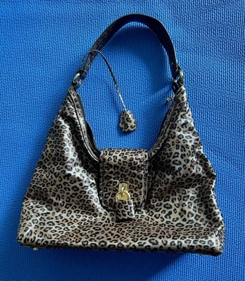 The Find Leopard Print Metallic  Cheetah Shoulder Tote Purse Hobo Handbag - Image 1 of 4