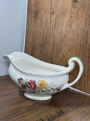 Johnson Bros F.B. & Co Garden Bouquet Gravy Boat Windsor Ware Inglaterra años 40 Foto 1 de 4