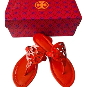 Sandalia Tory Burch charol Miller sin cordones samba brillante 8 para mujer - Imagen 1 de 9