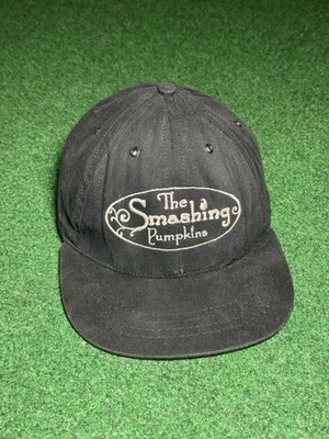 Vintage 90s The Smashing Pumpkins RARE Grunge Rock Grunge Punk Cap Hat  - Image 1 of 4