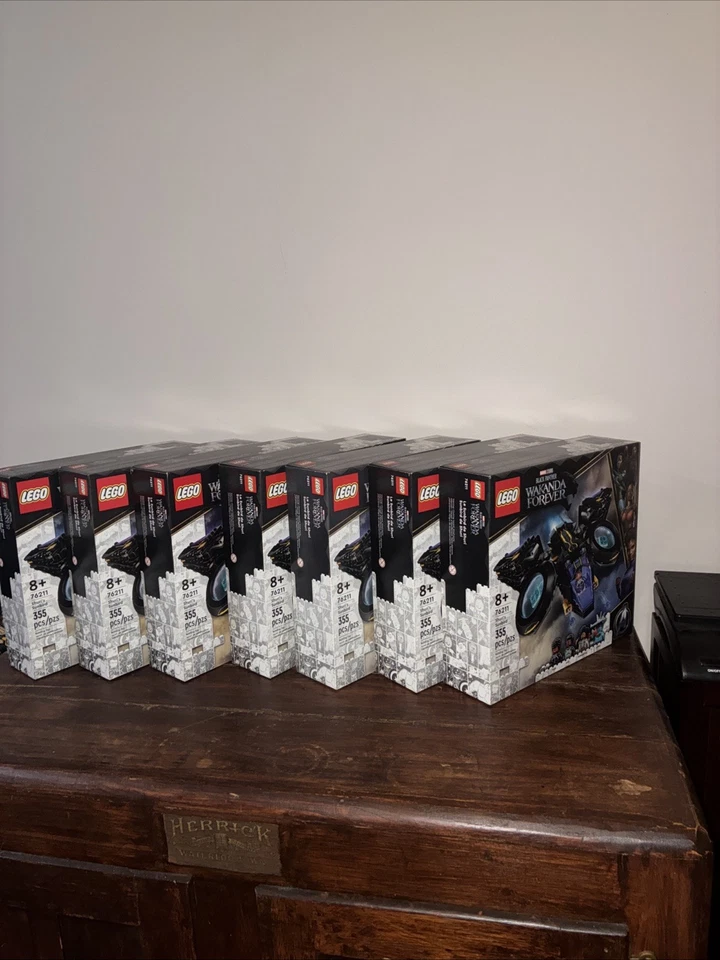 Lego Lot Of 7 Sealed Sets! 76211 Black Panther Wakanda Shuri's Sunbird X 7! - Image 1 of 4