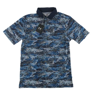 Under Armour Iso Chill Golf Polo Shirt Mens Small Loose Blue - Picture 1 of 12