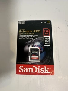 Carte mémoire SD Sandisk Extreme Pro 128 Go - Photo 1 sur 3