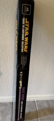 Nuevo SW-206 STAR WARS RÉPLICAS MAESTRAS SABLE DE LUZ MACE WINDU FORCE FX 2005 Foto 1 de 4