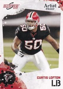 2010 Score #10 Curtis Lofton Artist's Proof #22/32 SSP Rare Falcons - Picture 1 of 2