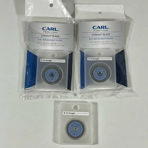 3 Carl B-01 gerade Klingen Profi Rotationstrimmer Ersatzklingen - Bild 1 von 10