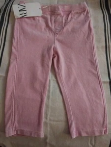 Adorable Soft Pink Zara Stretch Pants For Toddler Girls Size 4 to 5 Years. New - Picture 1 of 8