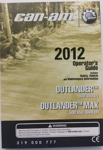 Can-Am Operator´s Guide / Bedienungsanleitung - Englisch - ATV Outlander 2012 - Bild 1 von 1