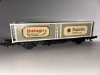 Ho Rowa Supermodel Flatcar With 2 Dujardin Mechanically Refrigerated Containers