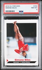 PSA 8 NM-MT Simone Biles 2014 S.I. For Kids #292 Rookie Card GOAT