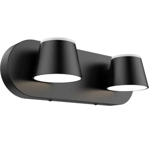 URSOLA 2 Light Bathroom Vanity Light, LED Black Bathroom Light Fixtures, Up and - Picture 1 of 6
